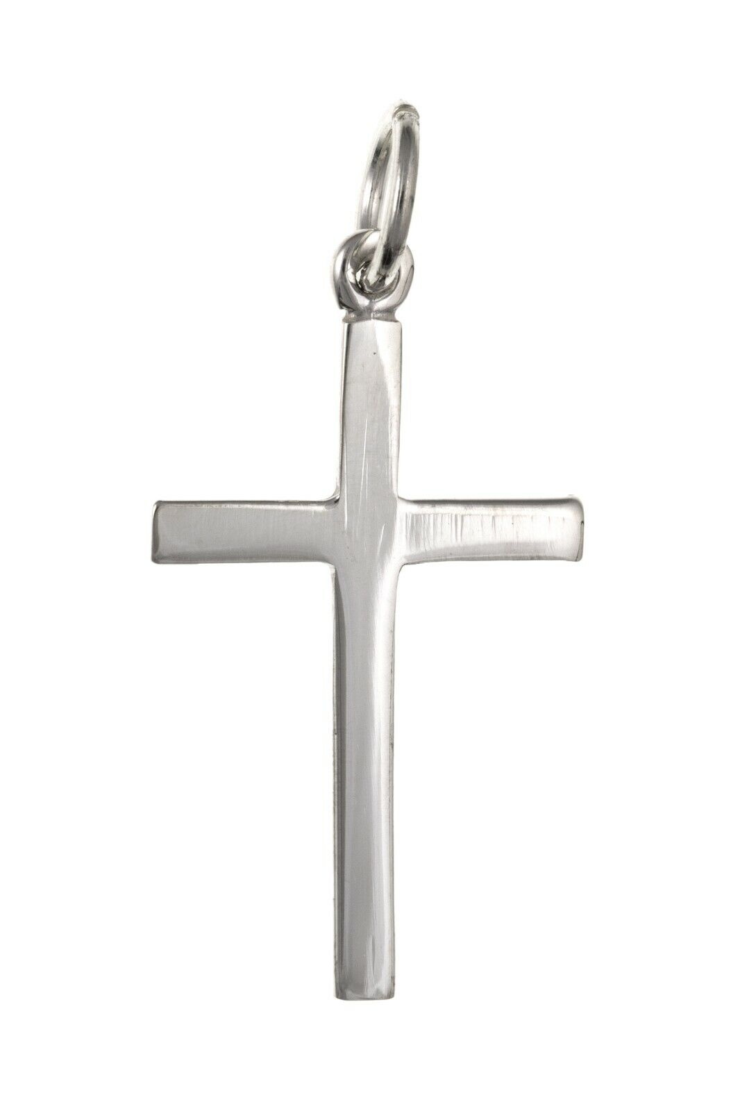 Sterling Silver Plain Cross Pendant 925 Hallmark 23 x 14mm