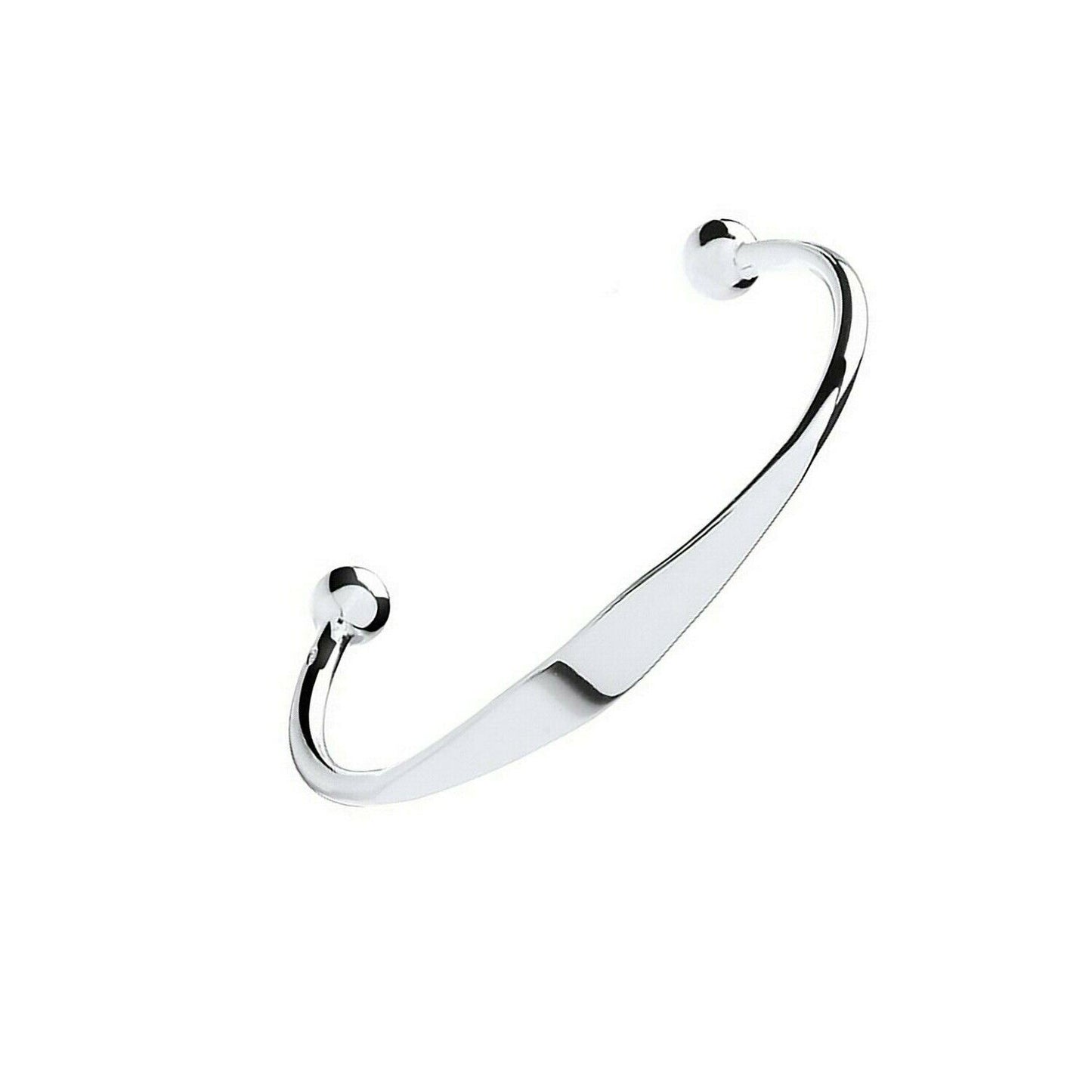 Baby Identity Torque Bangle 925 Hallmark Boys and Girls Christening British Made