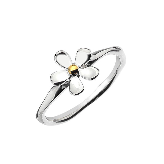 Sterling Silver Daisy Ring Sterling 925 Size K - S Brand New Gift