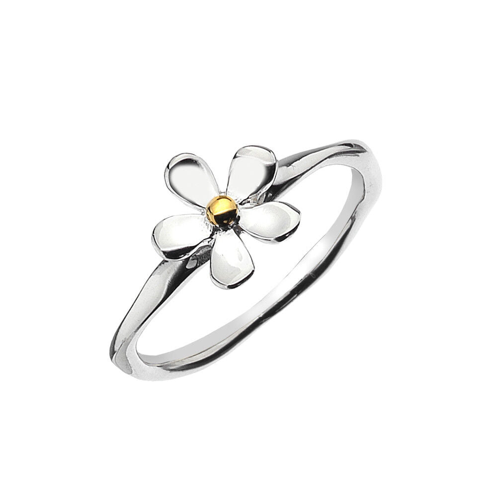 Sterling Silver Daisy Ring Sterling 925 Size K - S Brand New Gift