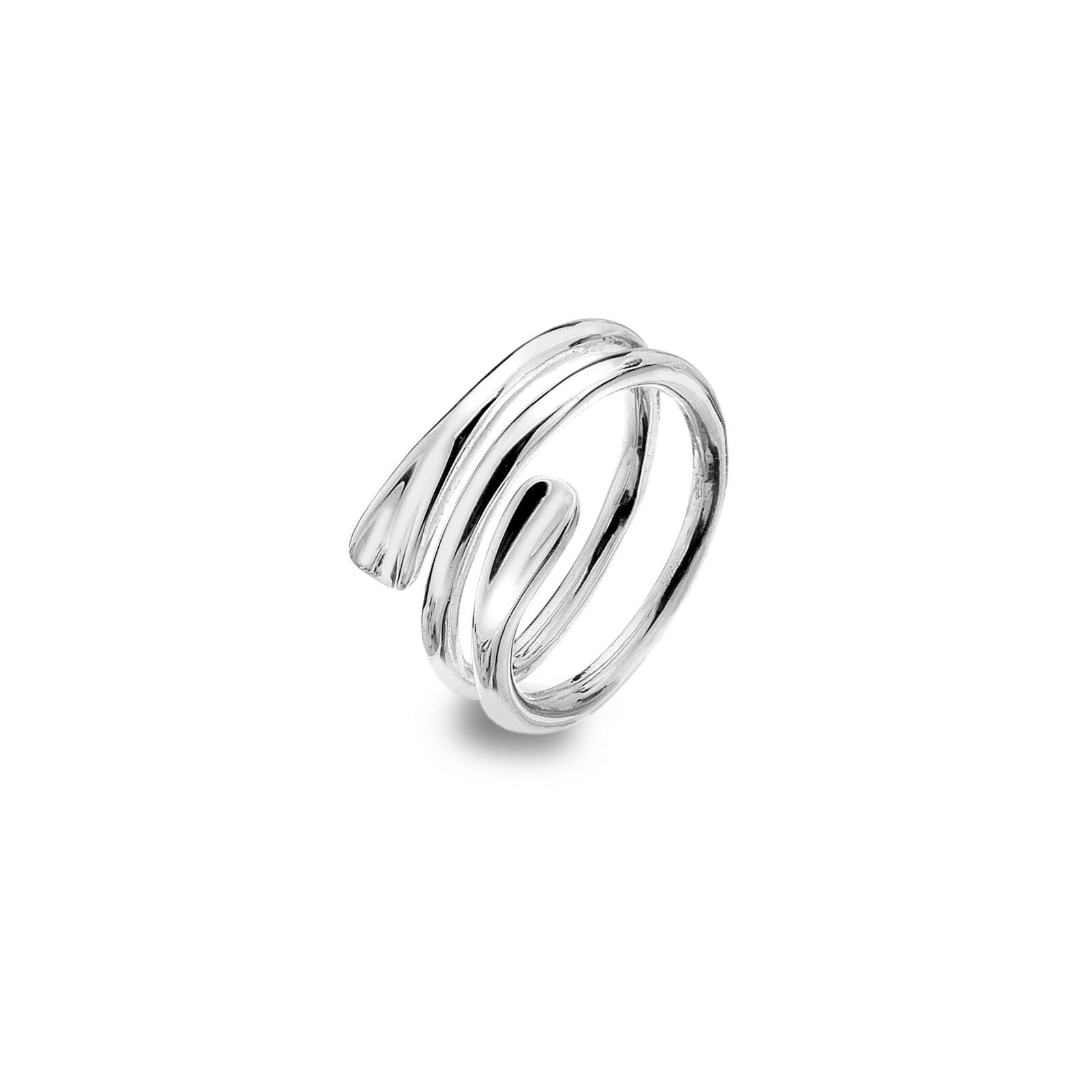 Sterling Silver Concave Spiral Ring Sterling 925 Size J - Q Brand New Gift