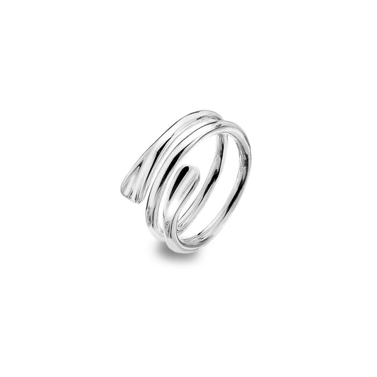 Sterling Silver Concave Spiral Ring Sterling 925 Size J - Q Brand New Gift