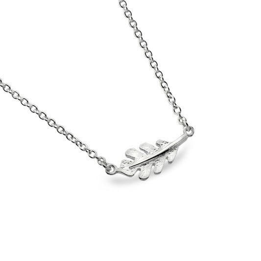 Silver Oak Leaf Necklace Solid Sterling Silver 16-18" Hallmark Luxury Box
