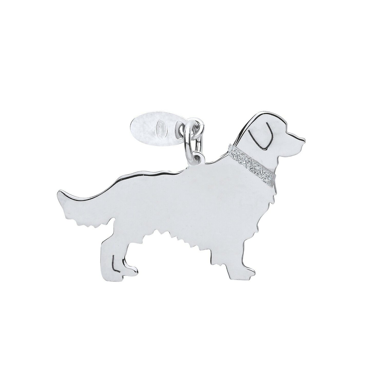 Golden Retriever Dog Pendant Solid Silver 925 Stamp Pet Jewellery 14-24" Chain