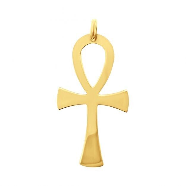 Yellow Gold Ankh Cross Hallmarked British Made