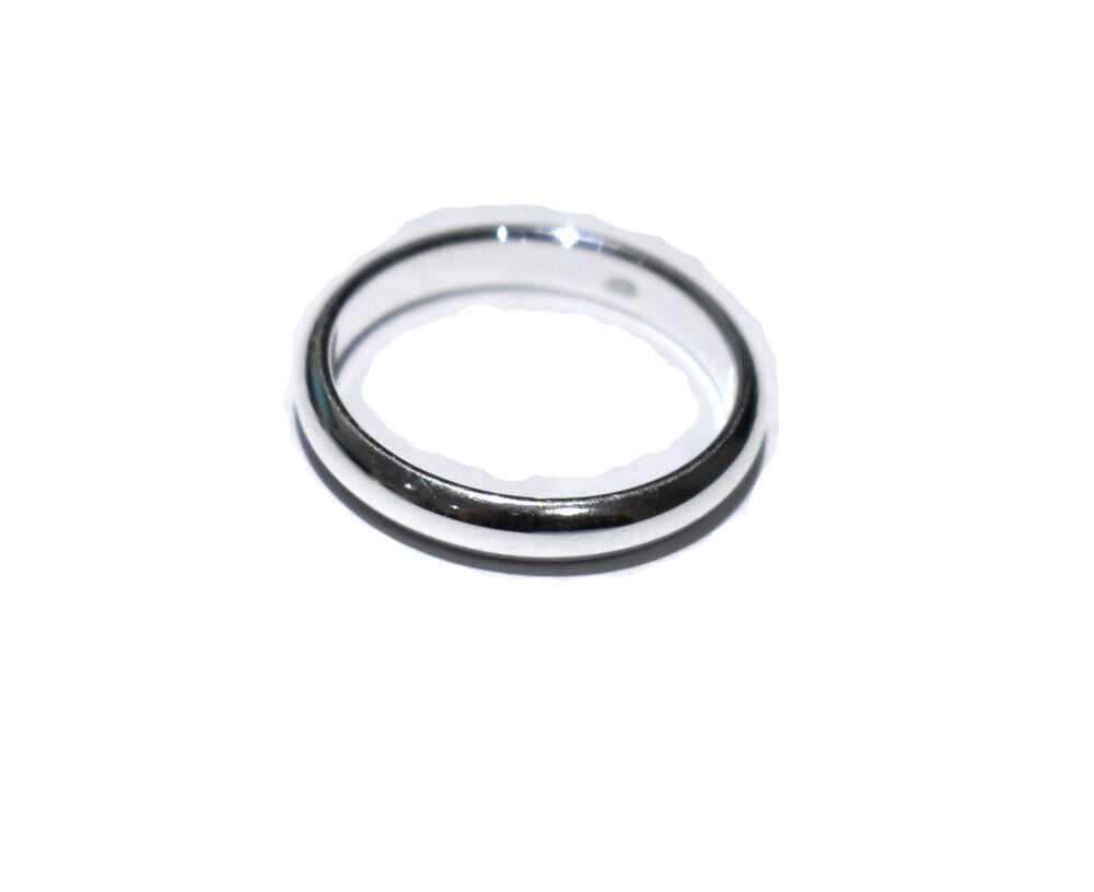 Sterling Silver Wedding Band Ring 3mm D Shape 925 Hallmark