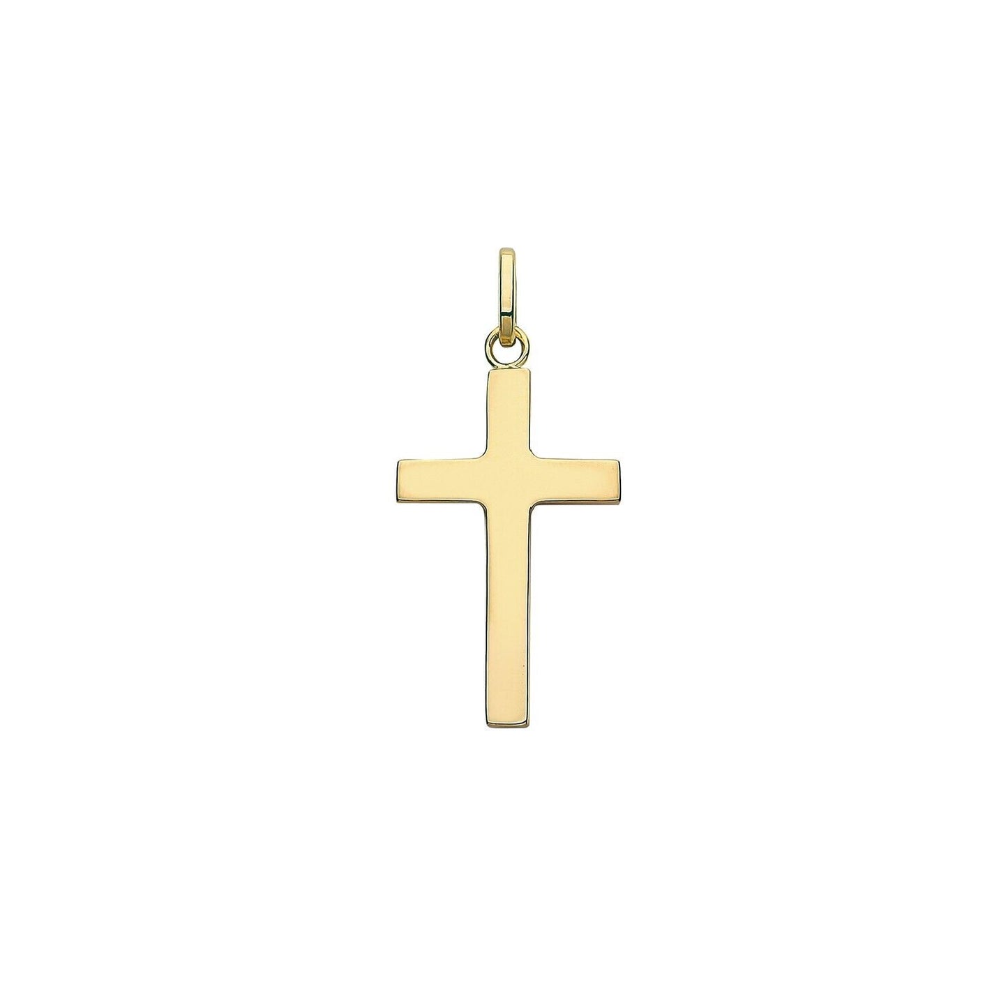 9ct Yellow Gold Cross Pendant 24 x 14mm Medium Religious Christian Christening