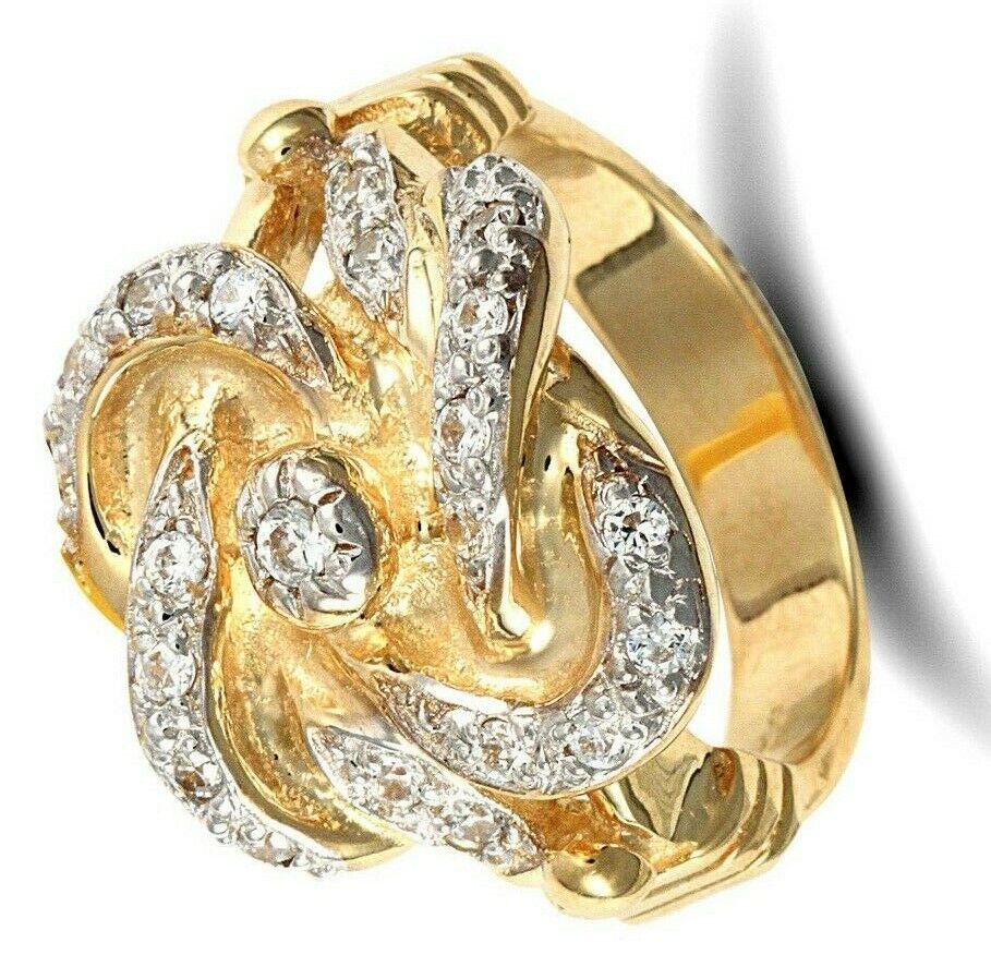Gents Heavyweight Knot Ring Solid 9 Carat Yellow Gold Hallmarked British made