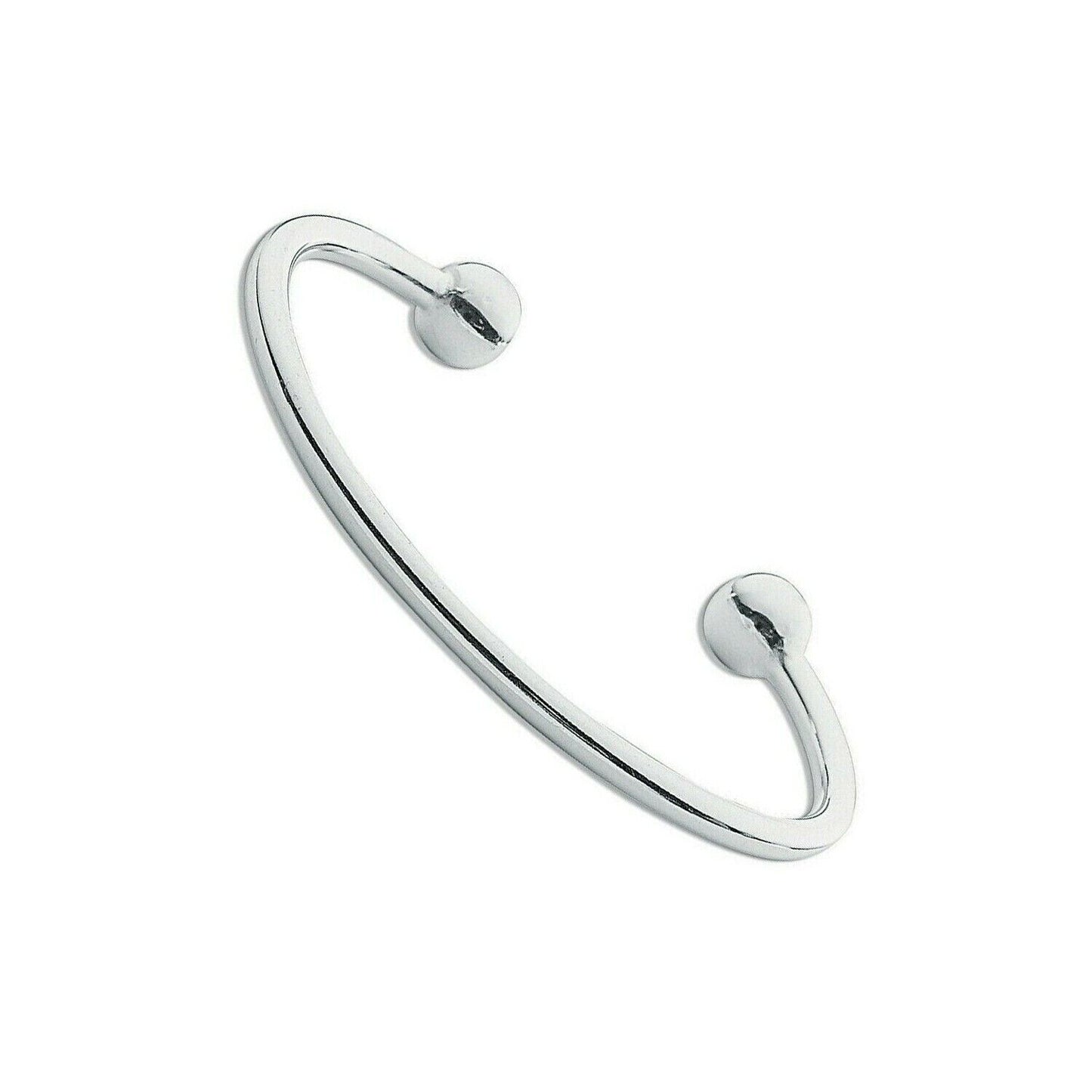 Silver Baby Torque Bangle 925 Hallmark Boys and Girls Christening British Made