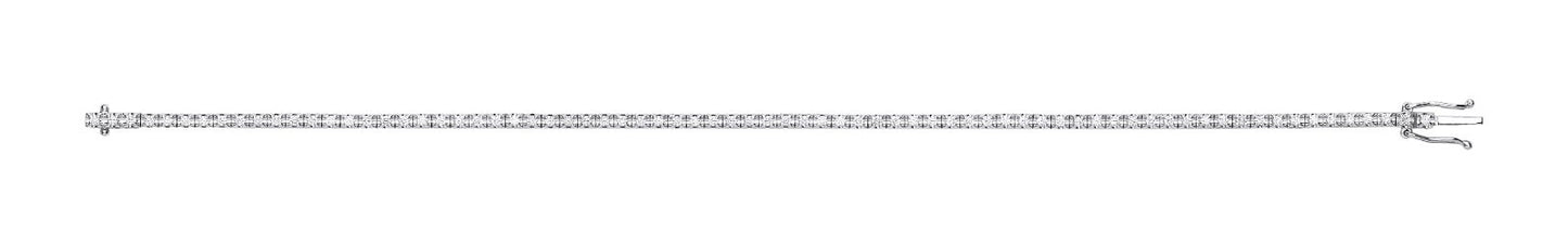 18ct illusion Set 0.75ct Diamond Tennis Bracelet Made in London