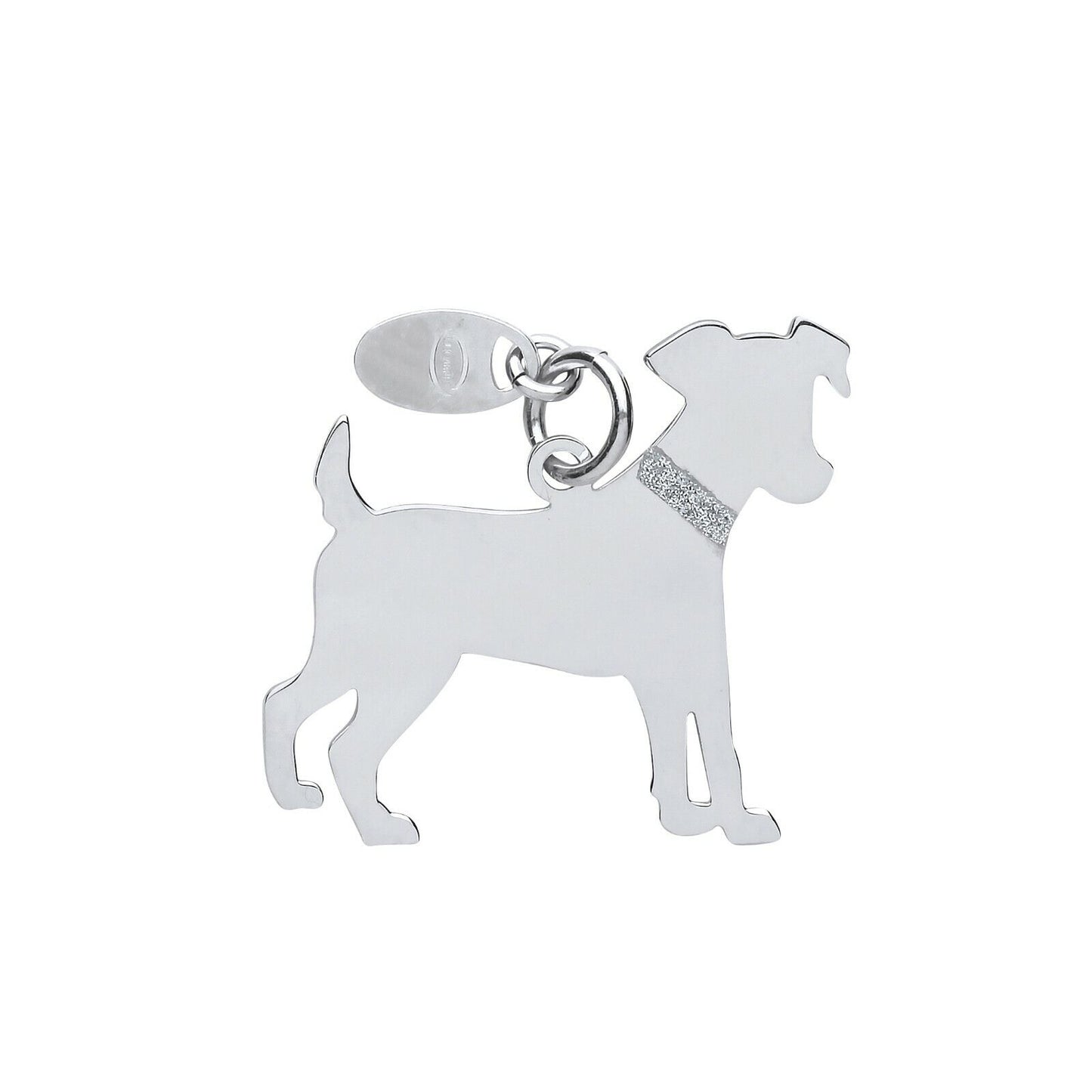 Jack Russell Dog Pendant Solid Silver 925 Hallmark Pet Jewellery 14-24" Chain