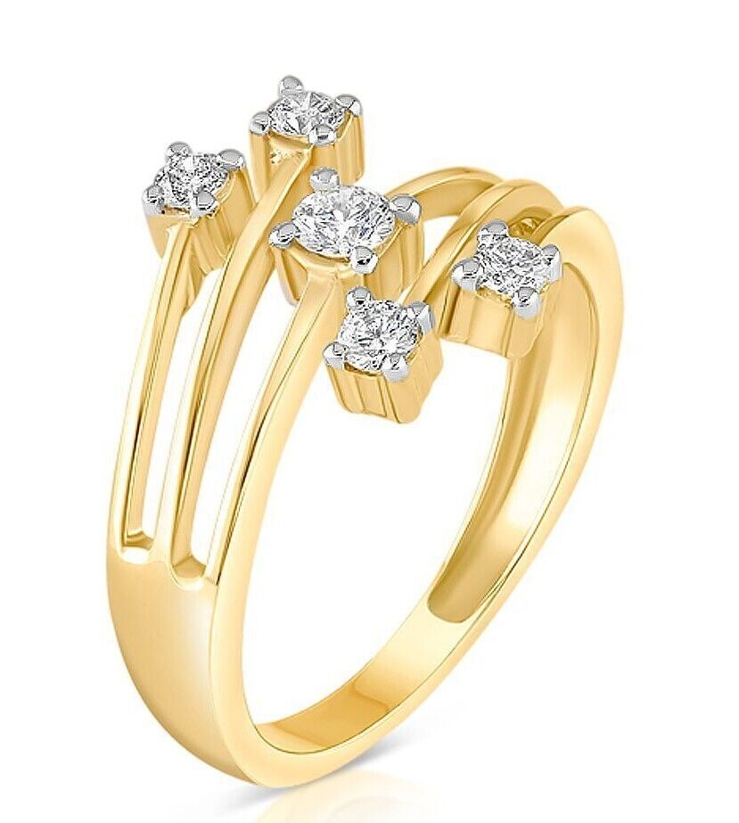 9ct Yellow Gold 0.30ctw Diamond Ring Cocktail Statement