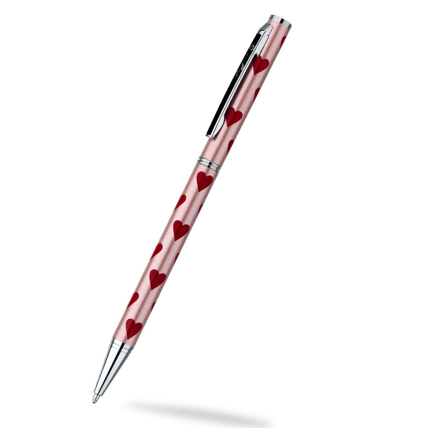 Ballpoint Pen Red Heart Multiple Hearts Pink Designer Black Ink Brand New Boxed