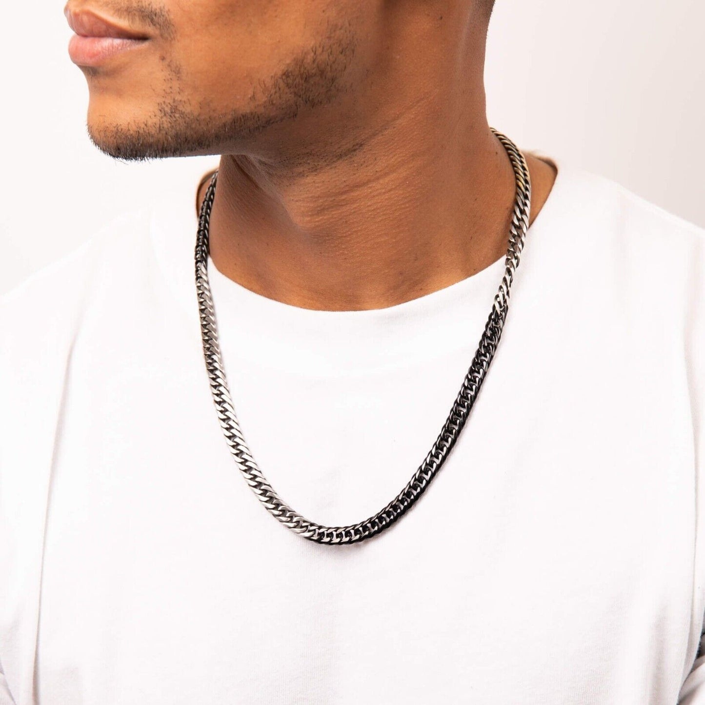 Fred Bennett Two Tone Foxtail Necklace 55cm N4582