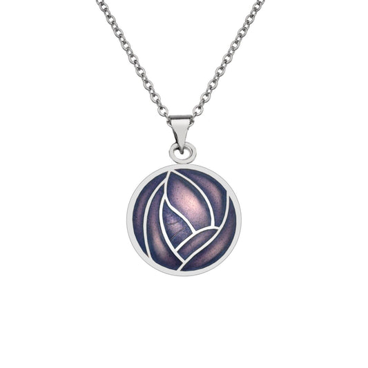 Mackintosh Rose Pendant Necklace Silver Plated Branded Packaging