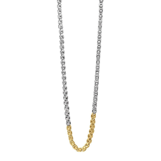 Fred Bennett Two Tone Belcher Link Chain Necklace 54cm N4587