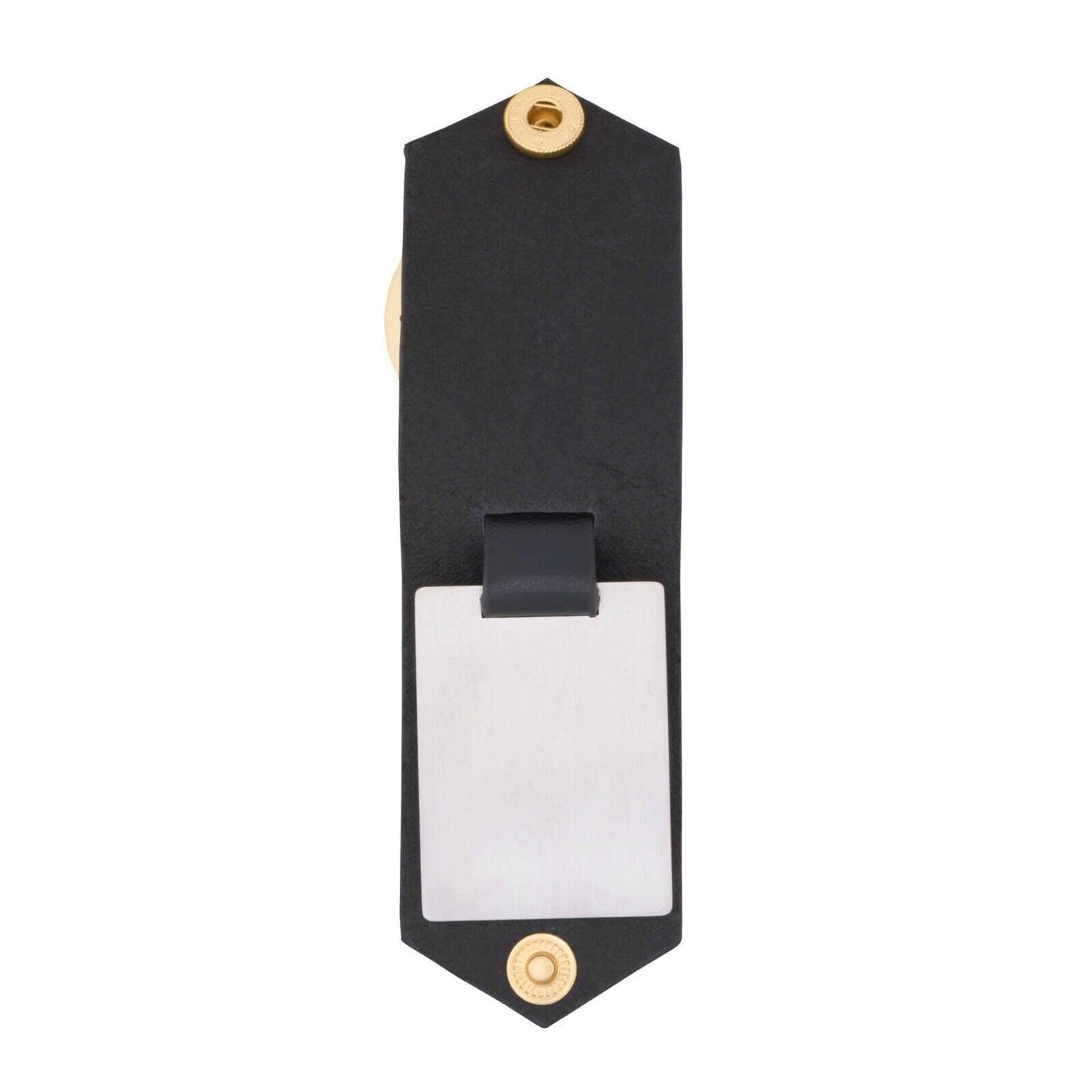 Fred Bennett Patterned Leather Key Chain with Engravable Tag Keyring Y2685