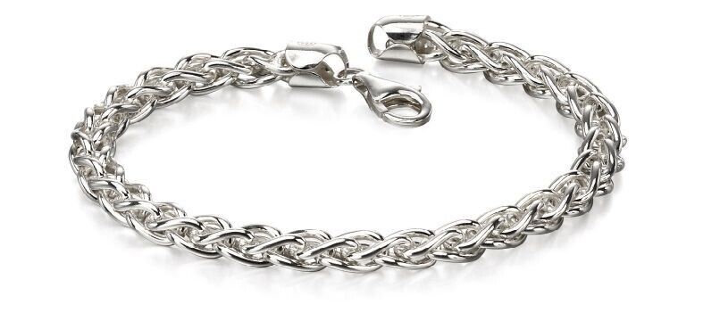 Fred Bennett Heavyweight Spiga Link Chain Bracelet 21cm B4972 Full Hallmark