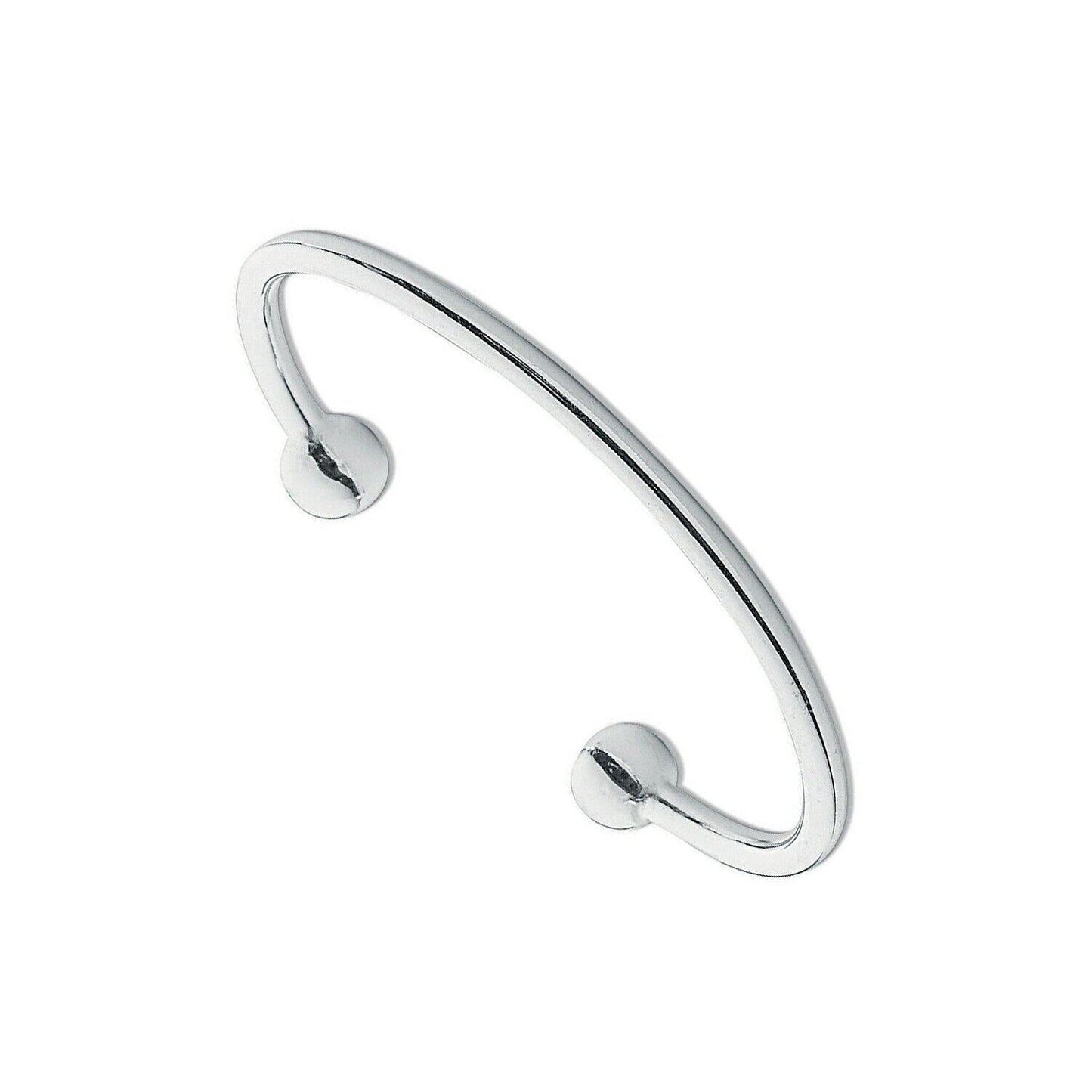 Silver Baby Torque Bangle 925 Hallmark Boys and Girls Christening British Made