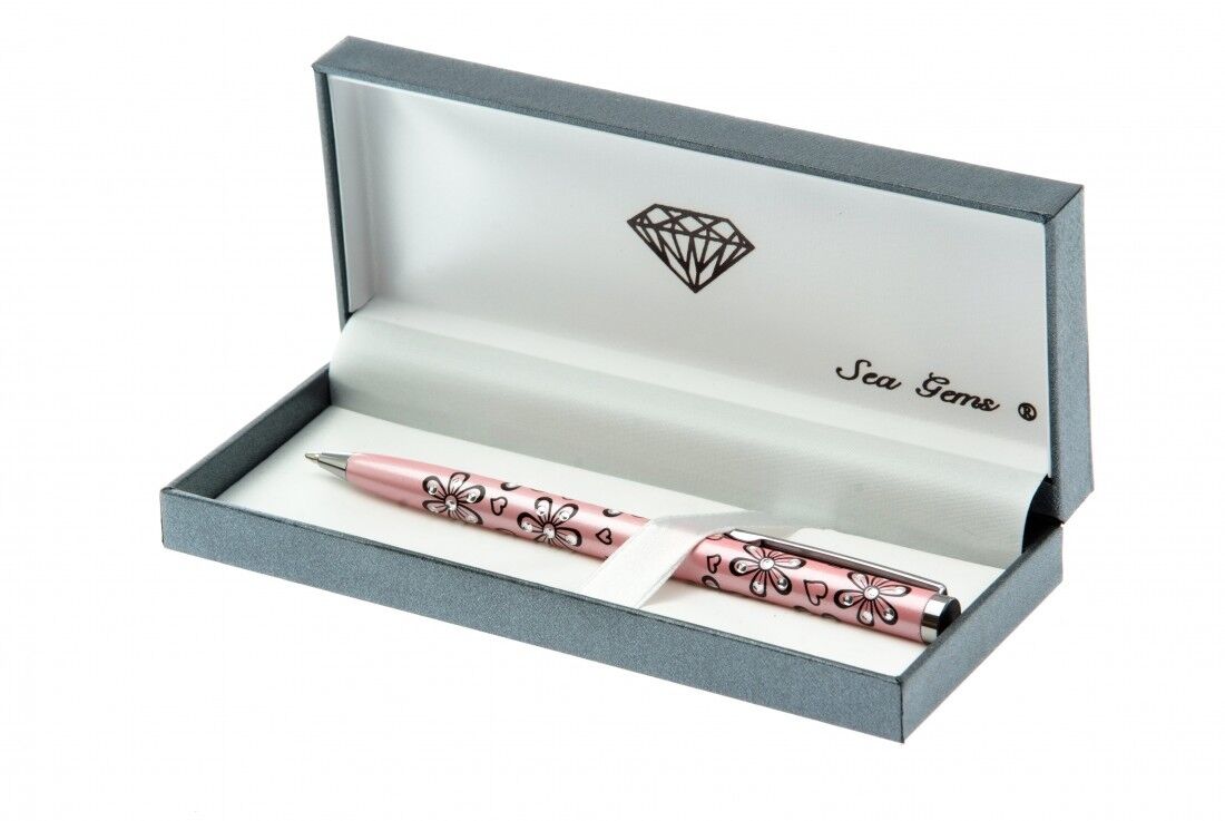 Mackintosh Crystal Ballpoint Pen Designer All Colours Luxurious Packaging Box