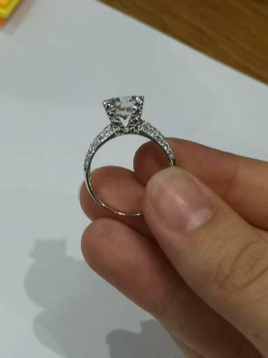 3 Carat Solitaire Ring White Gold Engagement Ring Ladies Dress Cocktail Ring