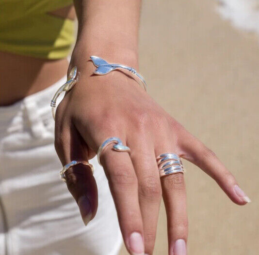 Whales Tail Torque Bangle Solid Sterling Silver Torc Hallmarked Luxury Box