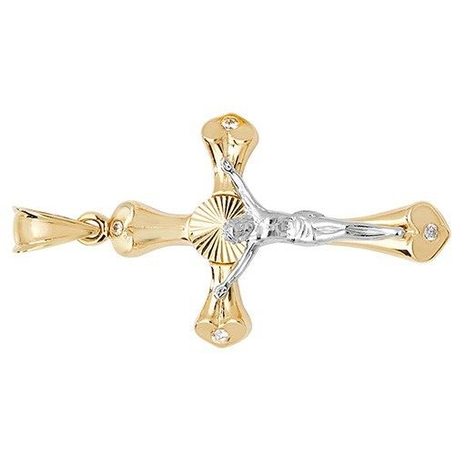 9ct Gold Crucifix Cross Pendant Large 38 x 26mm Christian Christening Communion