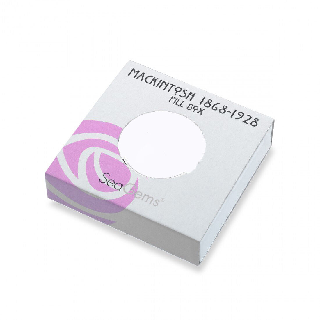 Pill Box Silver Plated Mackintosh Multi Rose Roses Mauve Brand New and Boxed