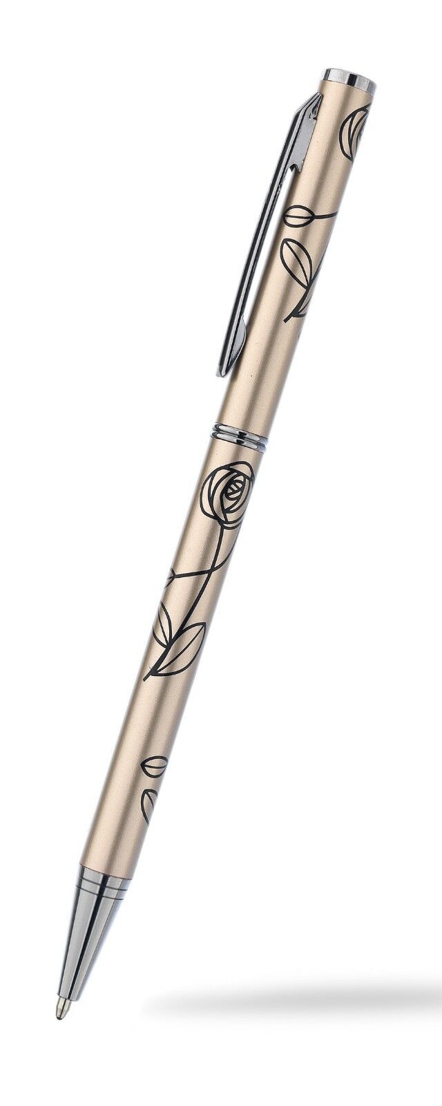 Mackintosh Ballpoint Pen Silver Plated Rose Leaf Brand New Boxed Various Colours