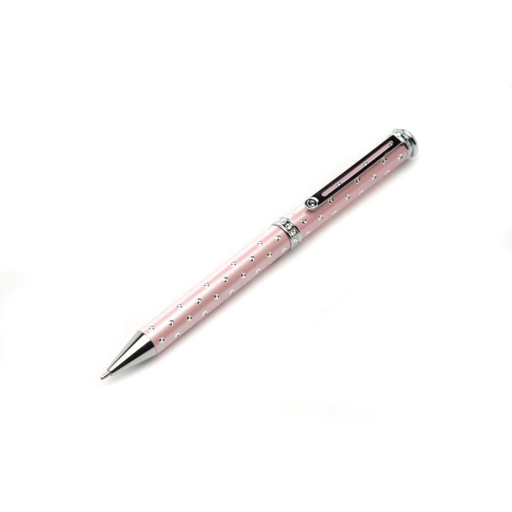 Ballpoint Pen Crystal Silver Plate Classy Luxurious Packaging All Colours
