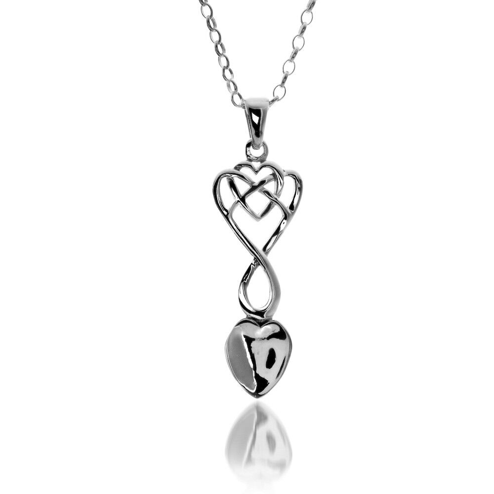 Celtic Welsh Lovespoon Pendant Sterling Silver 925 Hallmark All Chain Lengths