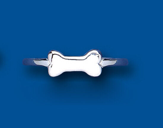Dog Bone Ring Solid Sterling Silver Ladies