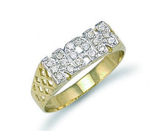 Nan Ring Yellow Gold Nan Ring Ladies Gold Hallmarked Grandma Nanny Grandmother