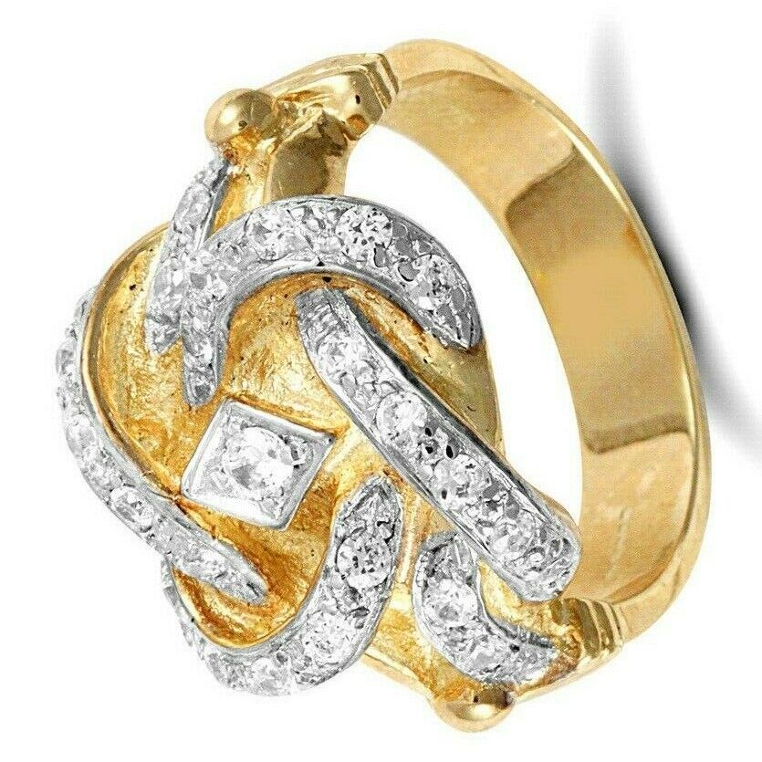 Men's Knot Ring Solid 9 Carat Yellow Gold Hallmarked British made