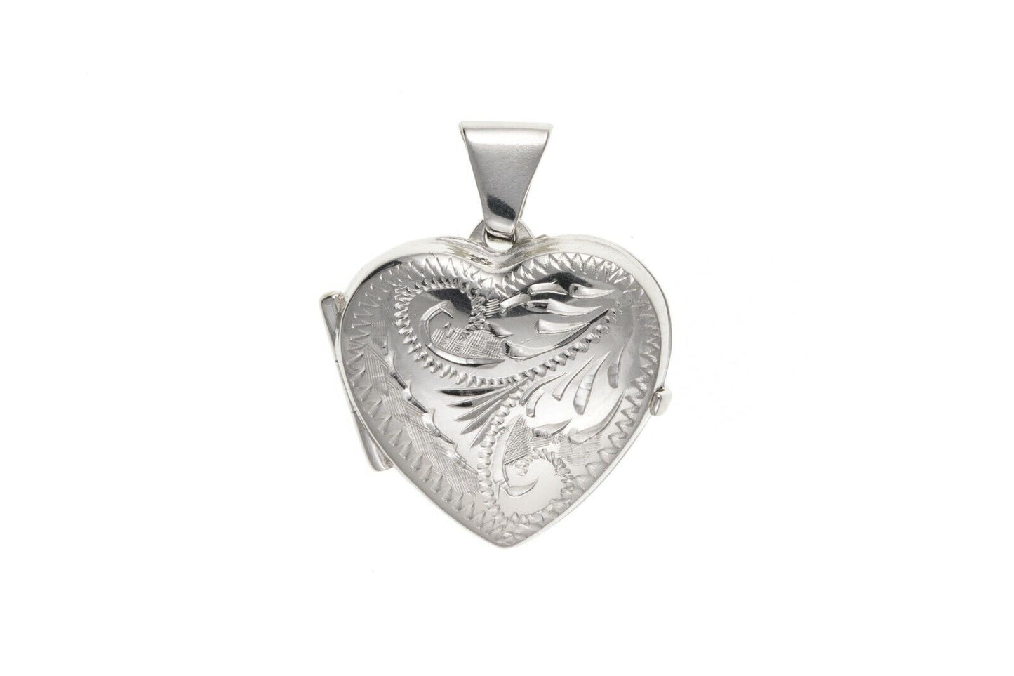 Silver Heart Family Locket Four Photographs 20mm 925 Hallmark All Chain Lengths