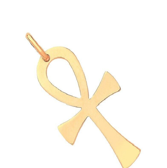 Yellow Gold Ankh Cross Hallmarked British Made