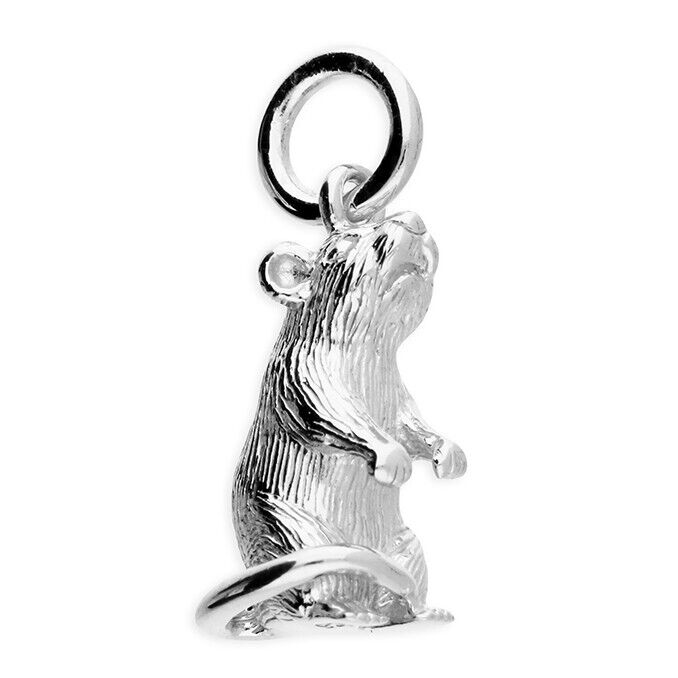 Rat Pendant 925 Solid Sterling Silver Chinese Year of the Rat Pendant Handmade C