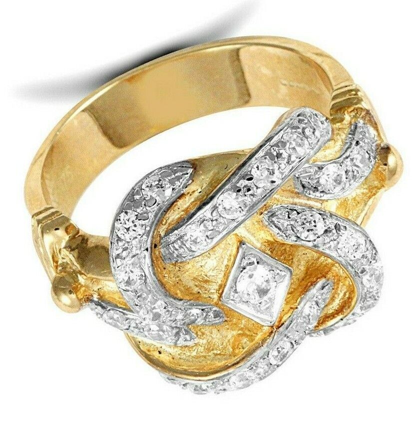 Men's Knot Ring Solid 9 Carat Yellow Gold Hallmarked British made