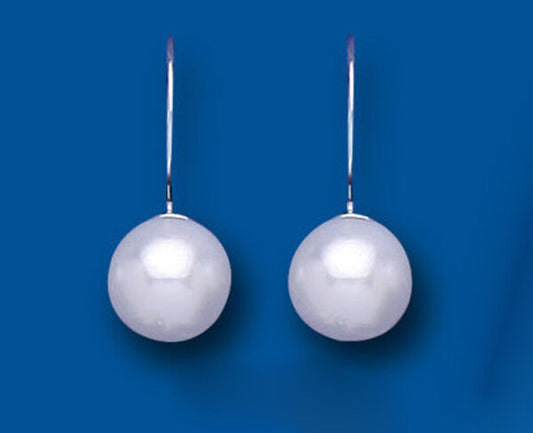 Pearl Drop Earrings Sterling Silver Simple Drops