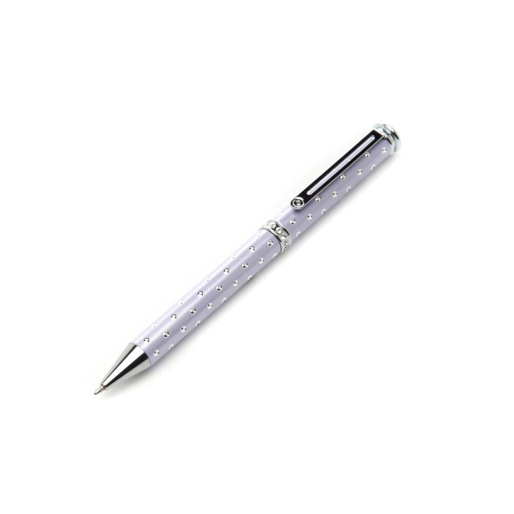 Ballpoint Pen Crystal Silver Plate Classy Luxurious Packaging All Colours