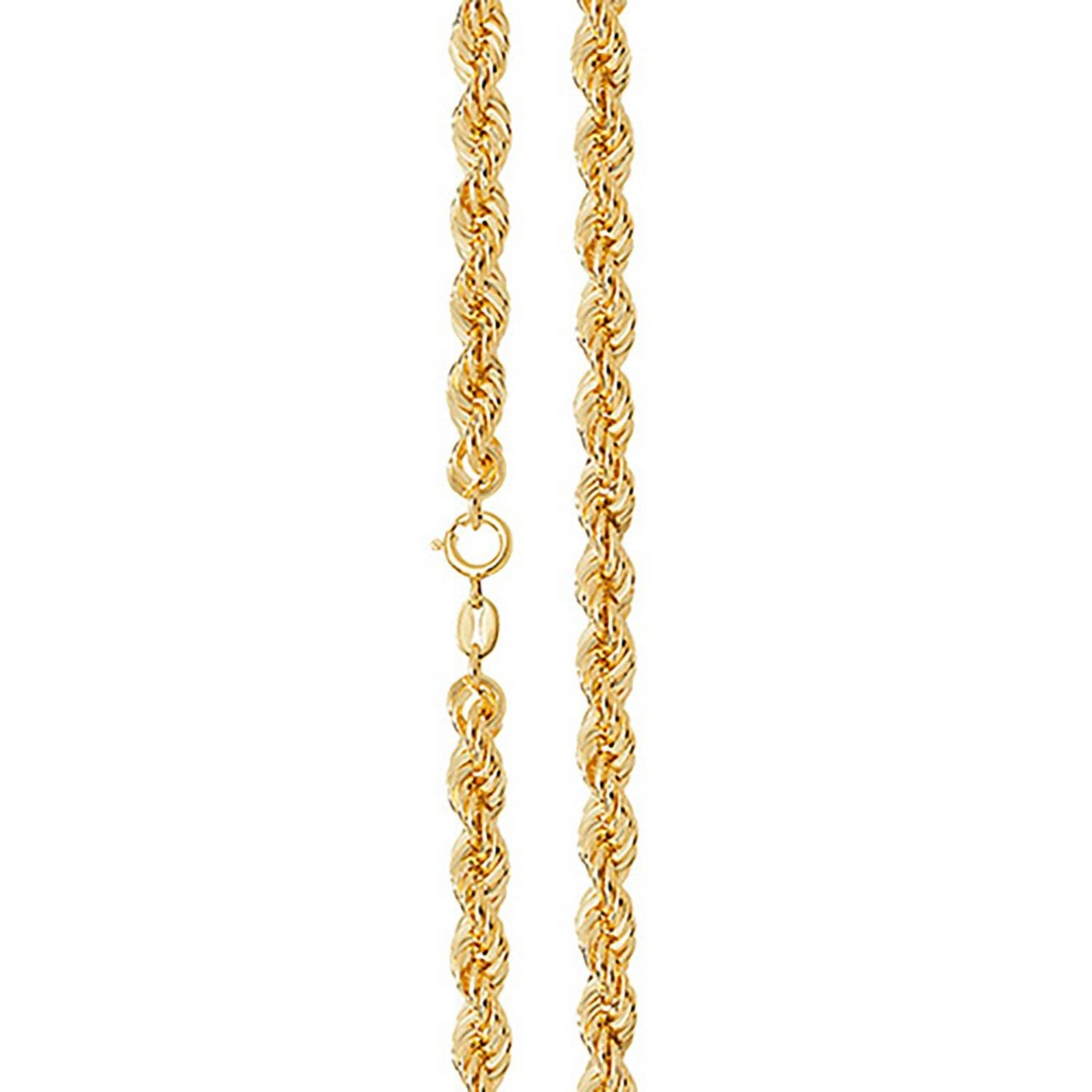 Yellow Gold Rope Chain 28" 14 grams Hallmarked Men's Women's 4mm wide