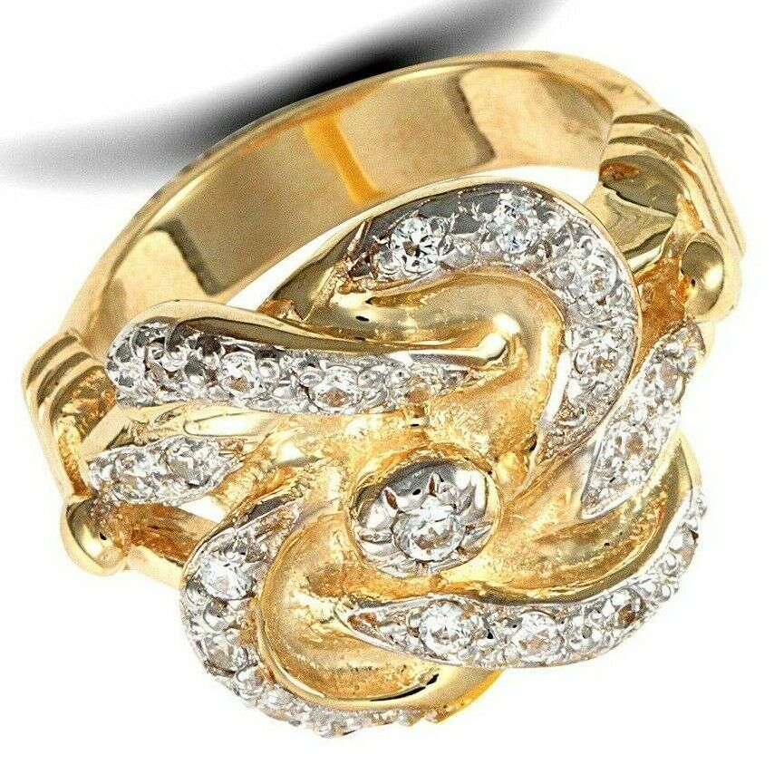 Gents Heavyweight Knot Ring Solid 9 Carat Yellow Gold Hallmarked British made
