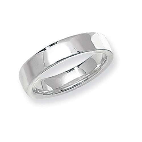 Sterling Silver Wedding Band Ring 4mm Wide Soft Court 925 Hallmark