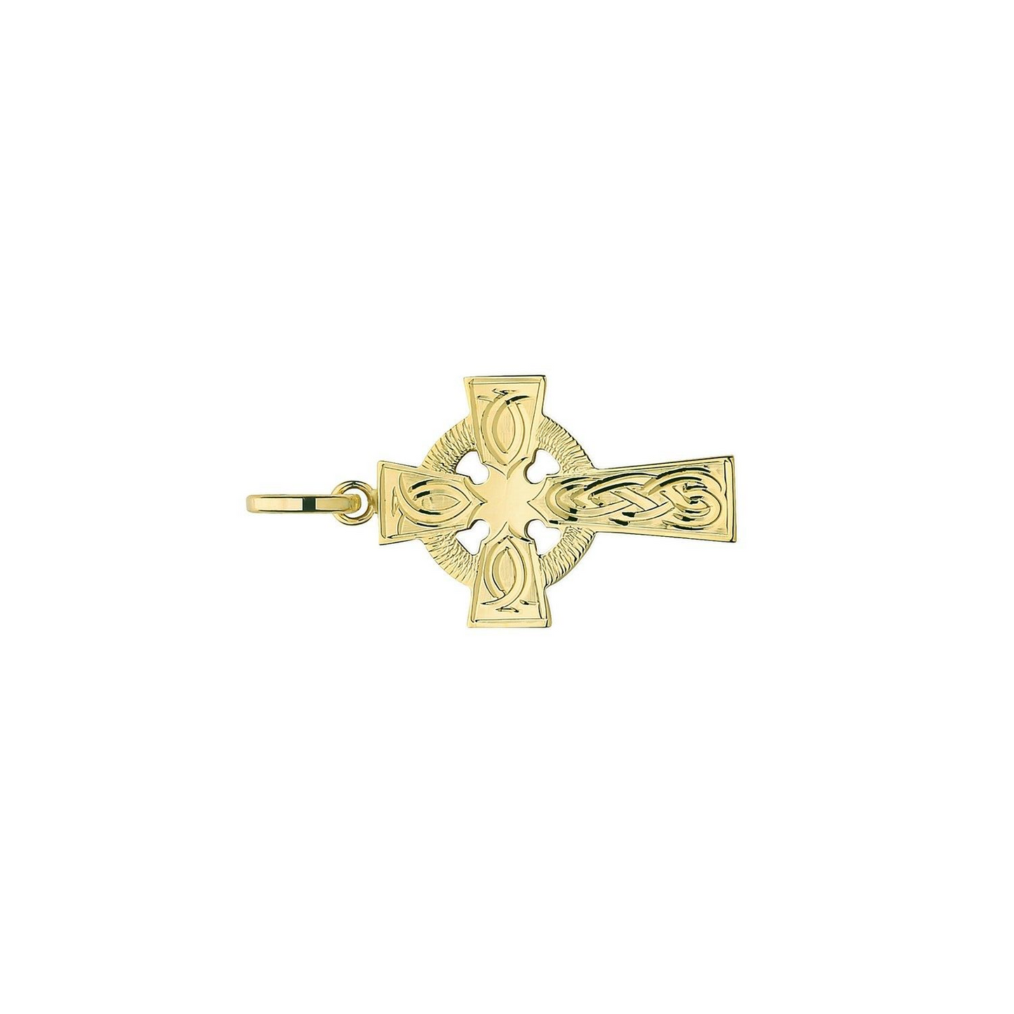9ct Yellow Gold Cross Pendant Medium 23 x 16mm Church of England Anglican