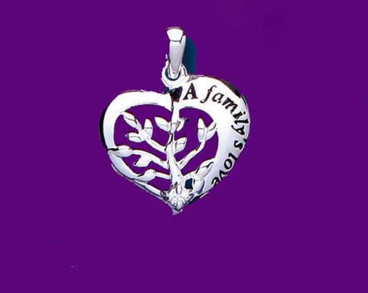 Tree of Life Pendant Heart Sterling Silver 925 Hallmark All Chain Lengths