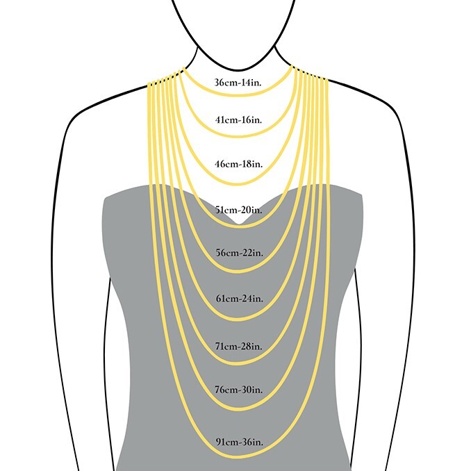 18ct Yellow Gold 0.25ctw G-SI Rubover Diamond Necklace (18in/45cm) Chain