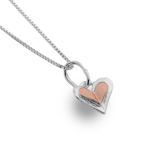Heart Pendant Sterling Silver 925 Hallmark Rose Gold Necklace All Chain Lengths