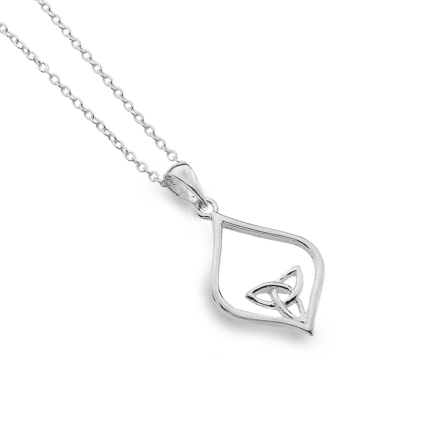 Celtic Knot Trinity Pendant Sterling Silver 925 Hallmarked All Chain Lengths