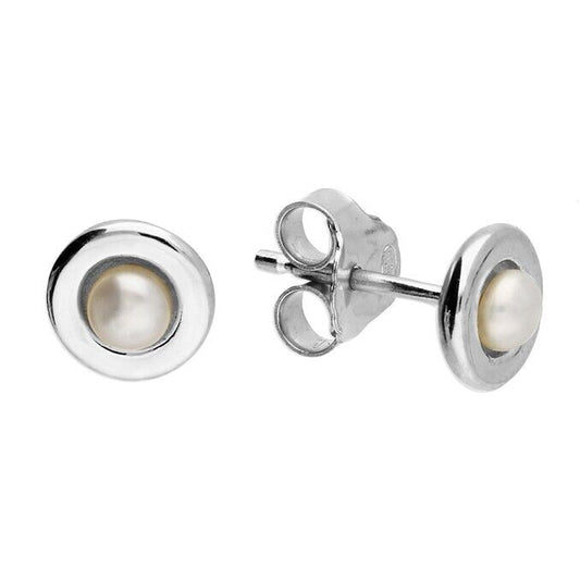 Freshwater Pearl Stud Earrings Solid Sterling Silver 925 6mm Studs