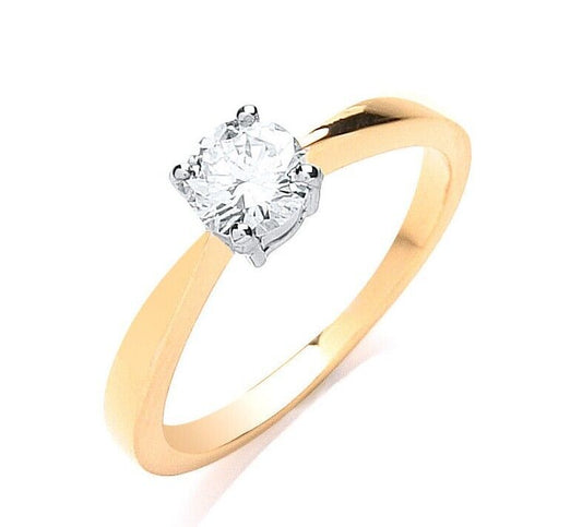 18ct Yellow Gold 0.50ct Diamond Engagement Ring